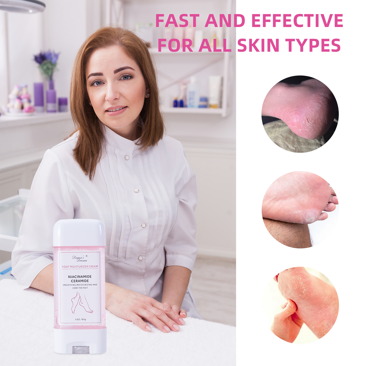 Diana's Dream Foot Cream - Hydrating, Smoothing, and Nourishing Solution for Dry Feet