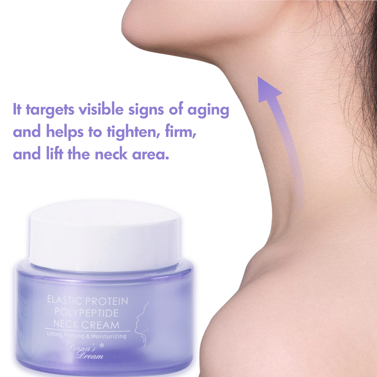 Diana's Dream Neck Cream - Hydrate, Tighten & Lift Firming Neck Cream for Smooth, Youthful Skin